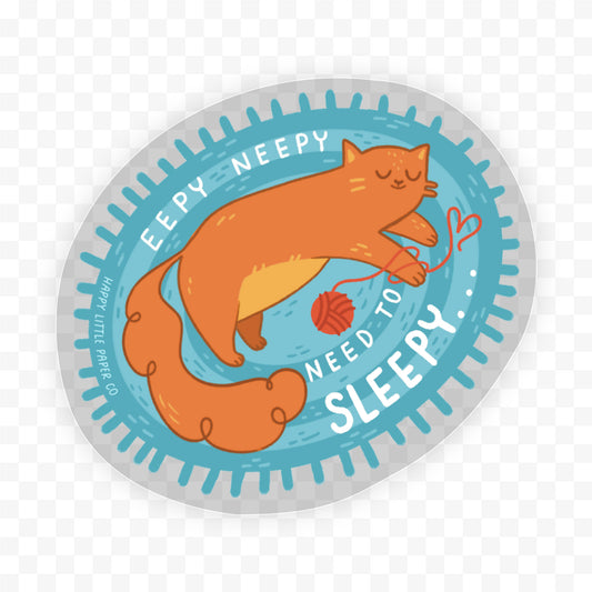 Sleepy Cat Sticker