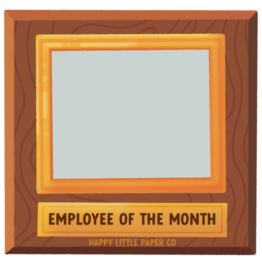 Mirror Vinyl Sticker-Employee of the Month (Motivational, Affirmation, Self-love)