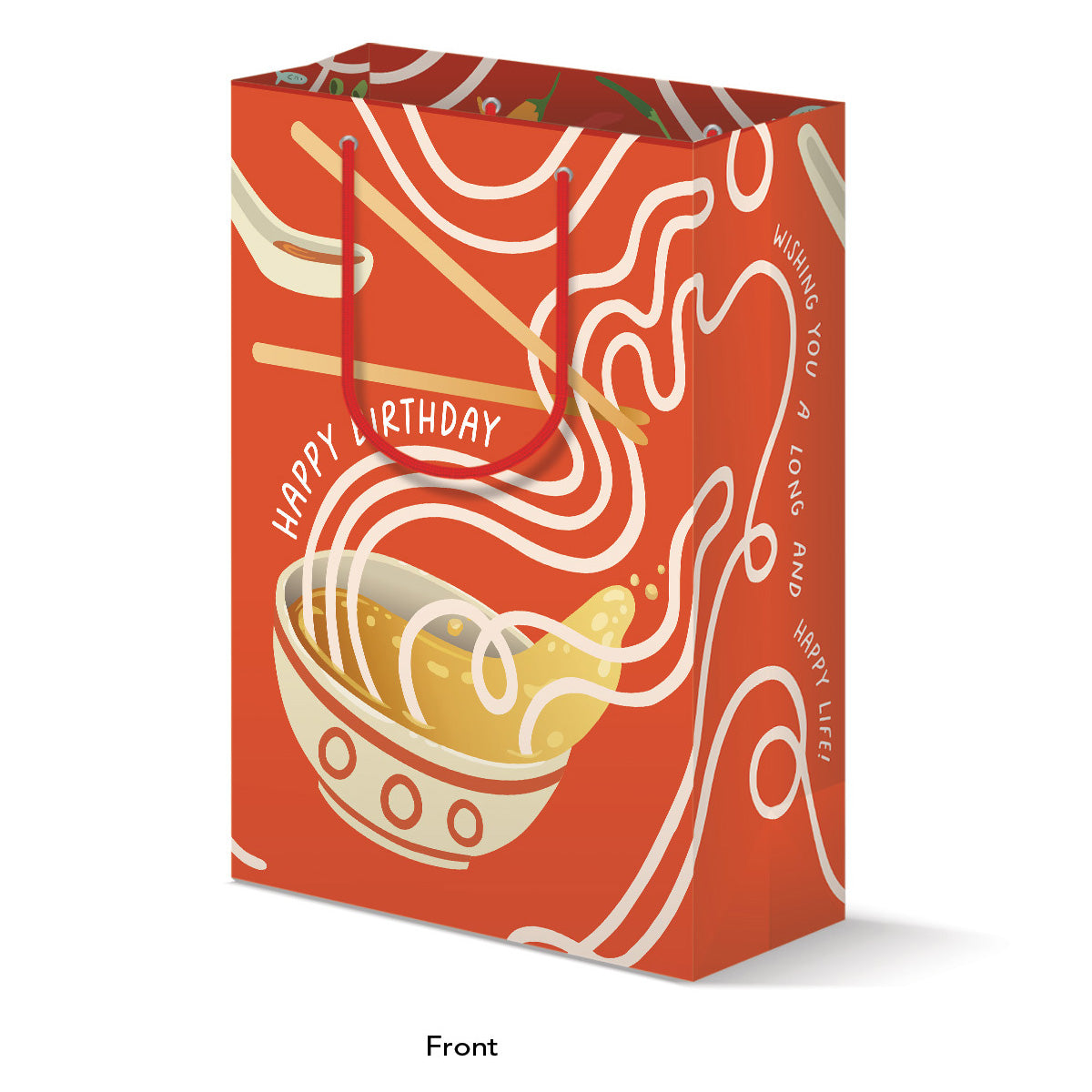 Happy Birthday Noodles Food Gift Bag
