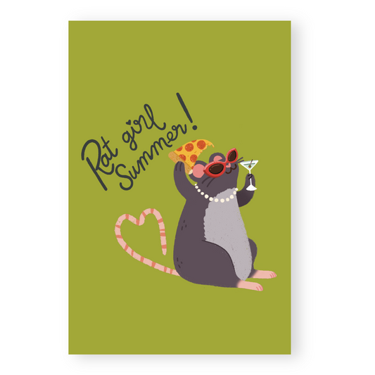 Rat Girl Summer Postcard