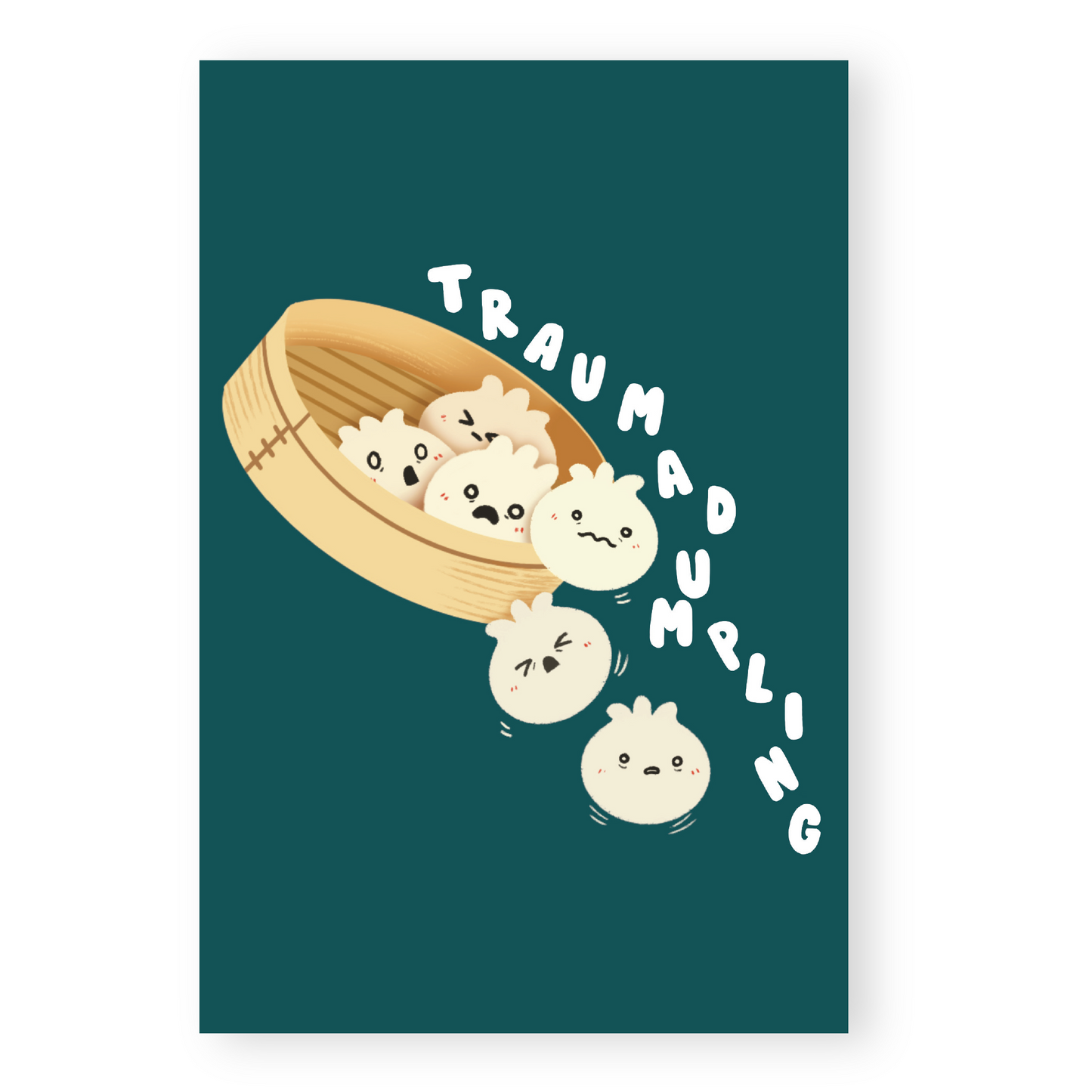 Trauma Dumpling Postcard