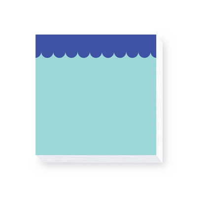 Blue Scallop Post-it® Note