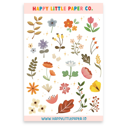 Sticker Sheet-Floral