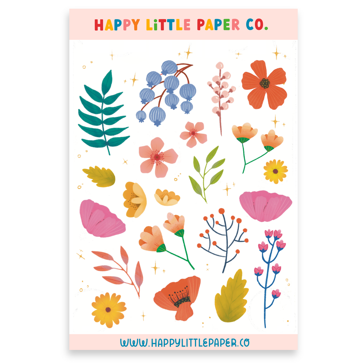 Sticker Sheet-Floral V.2