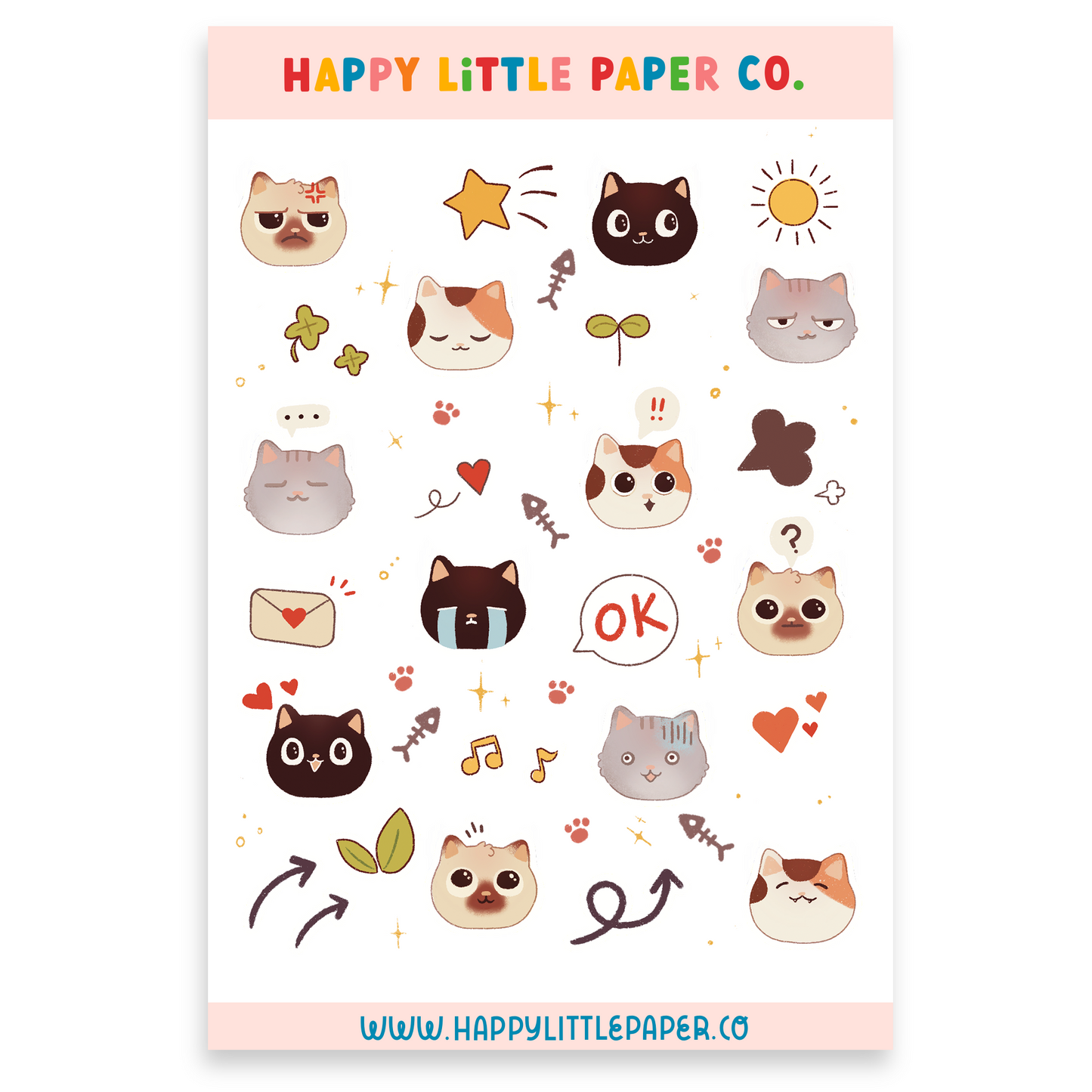 Sticker Sheet-Cats