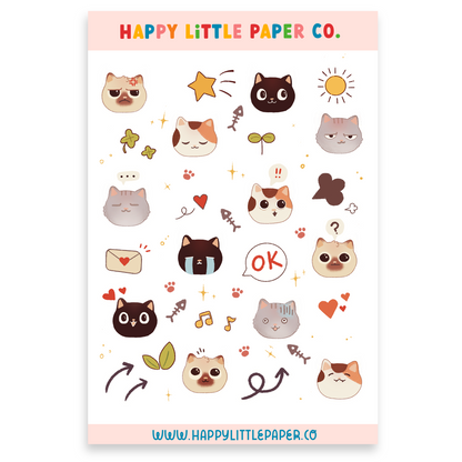 Sticker Sheet-Cats