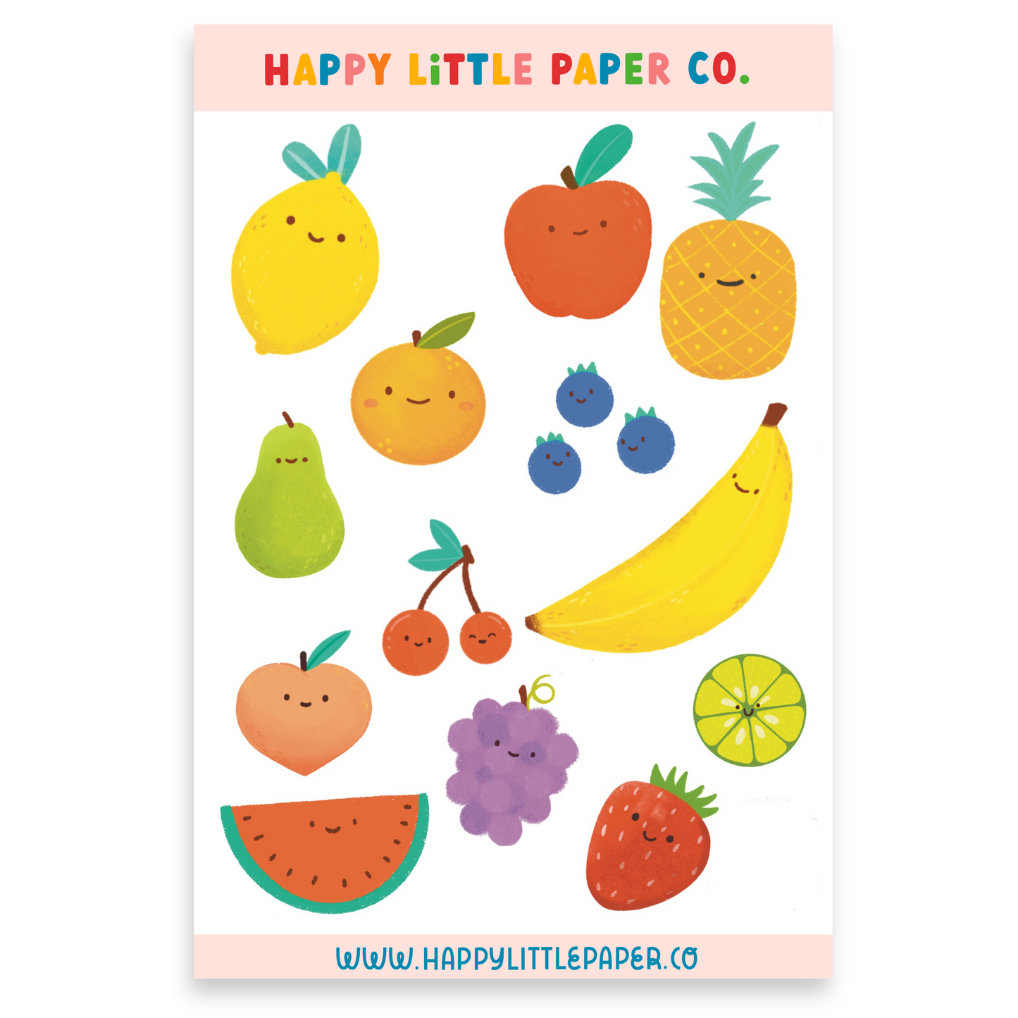 Sticker Sheet-Fruit
