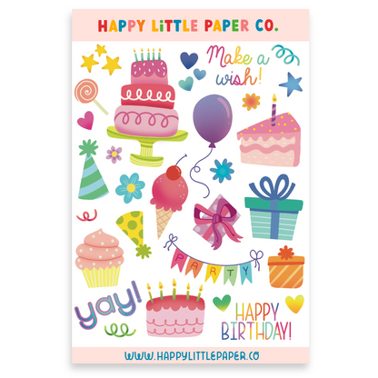 Sticker Sheet-Birthday