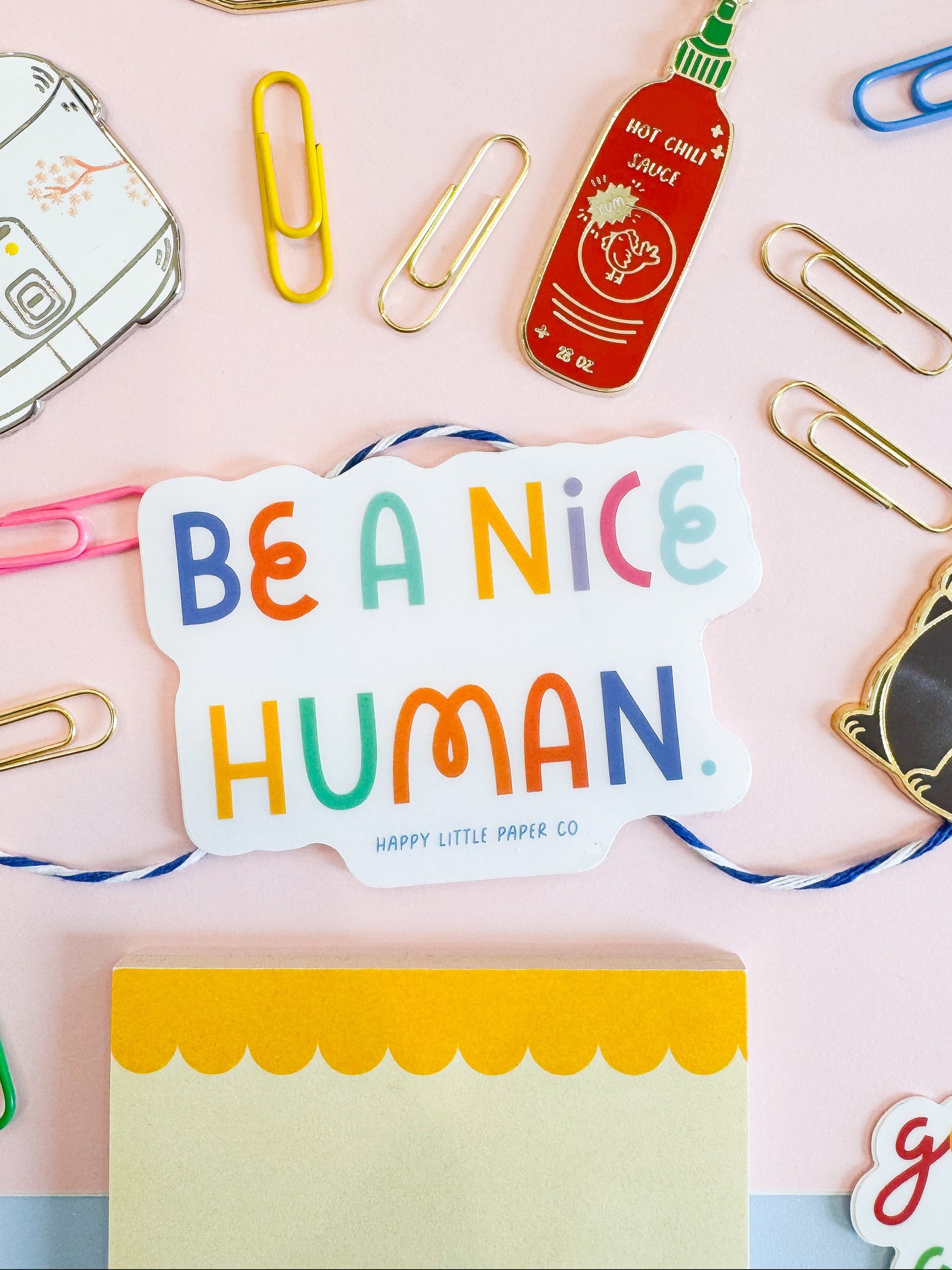 Vinyl Sticker-Be A Nice Human (Motivational, Affirmation)