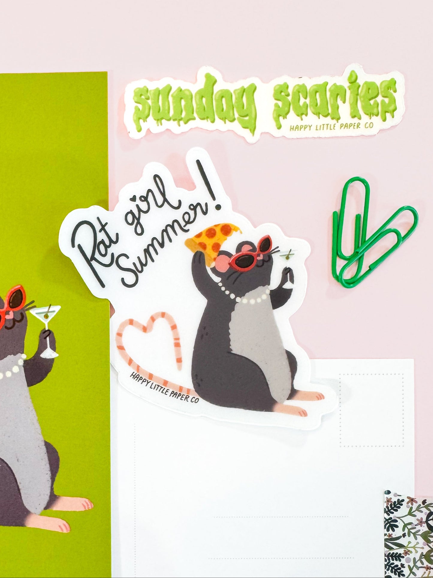 Vinyl Sticker-Rat Girl Summer (Funny, Trending, Pun, Hot Girl)