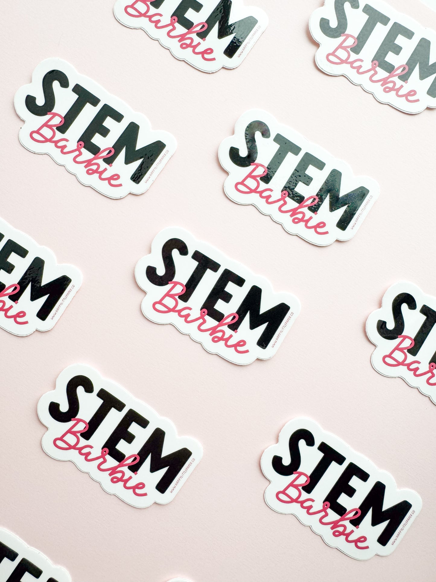 Vinyl Sticker-STEM Barbie  (STEM, Teacher, Feminist, Pun)