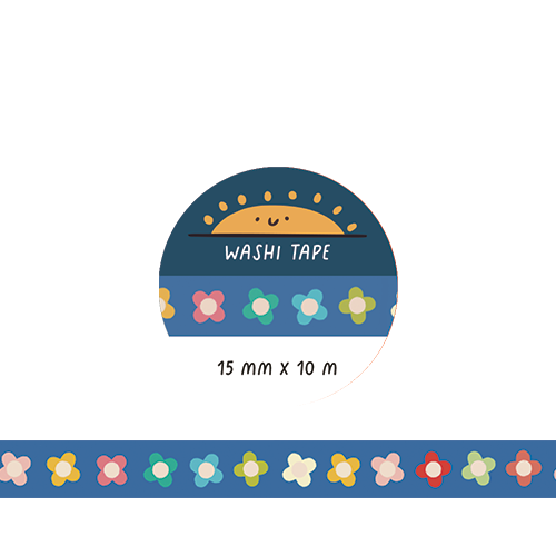 Minimal Floral Washi Tape