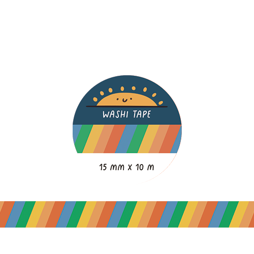 Rainbow Stripe Washi Tape