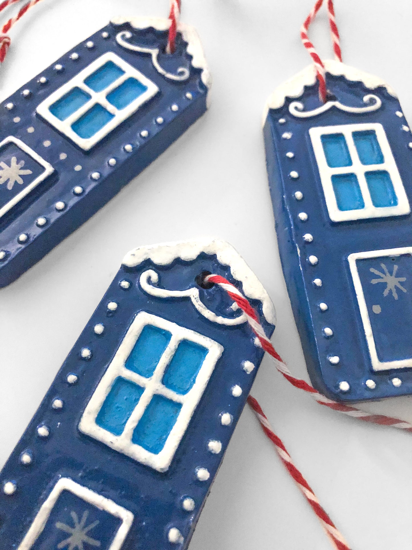 Blue Cottage Ornament