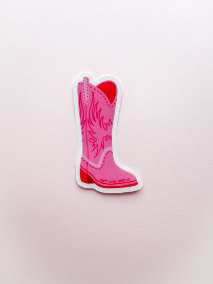 Vinyl Sticker-Cowgirl Boot (Country, Midwest)