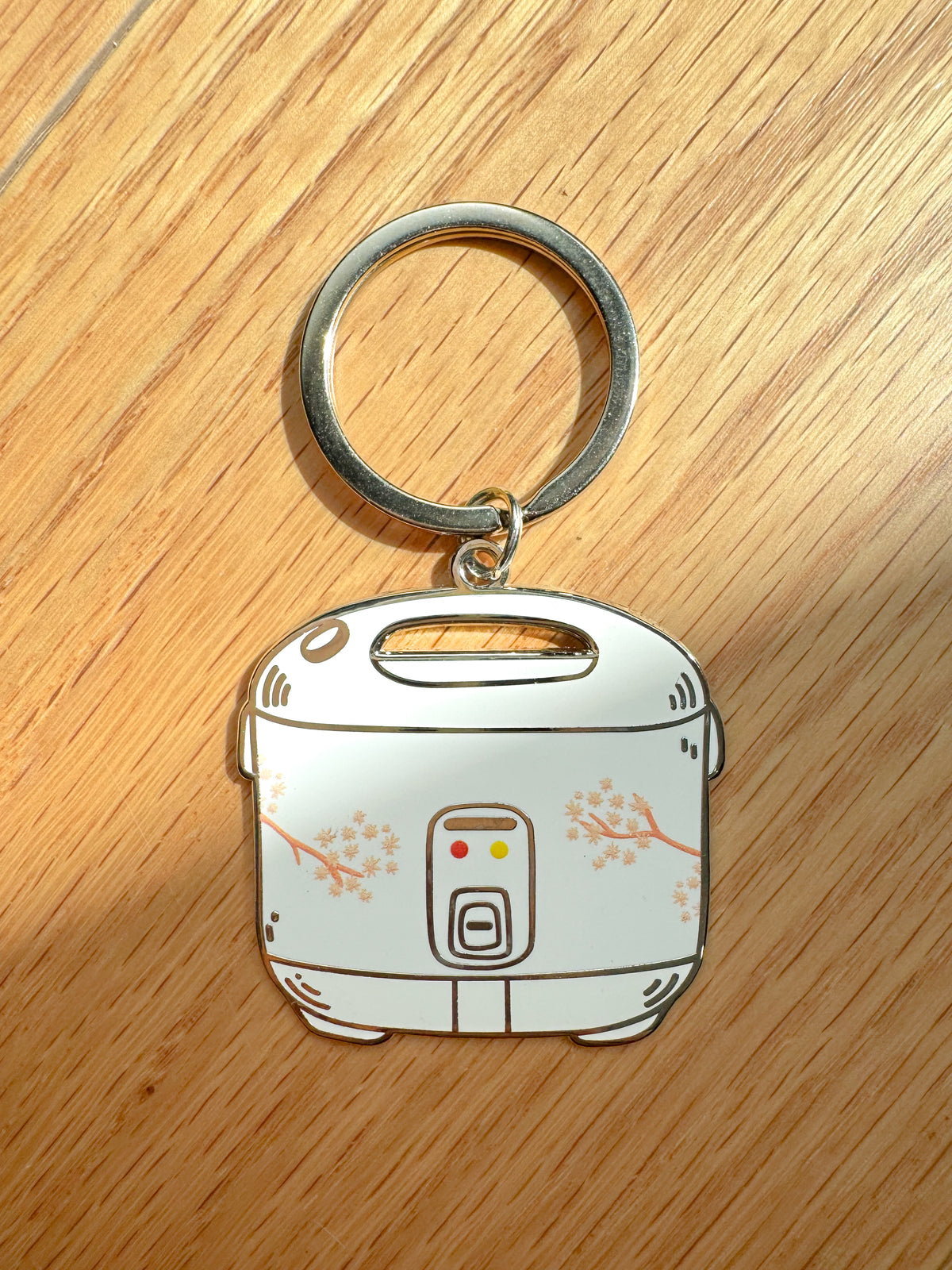 Rice Cooker Enamel Keychain