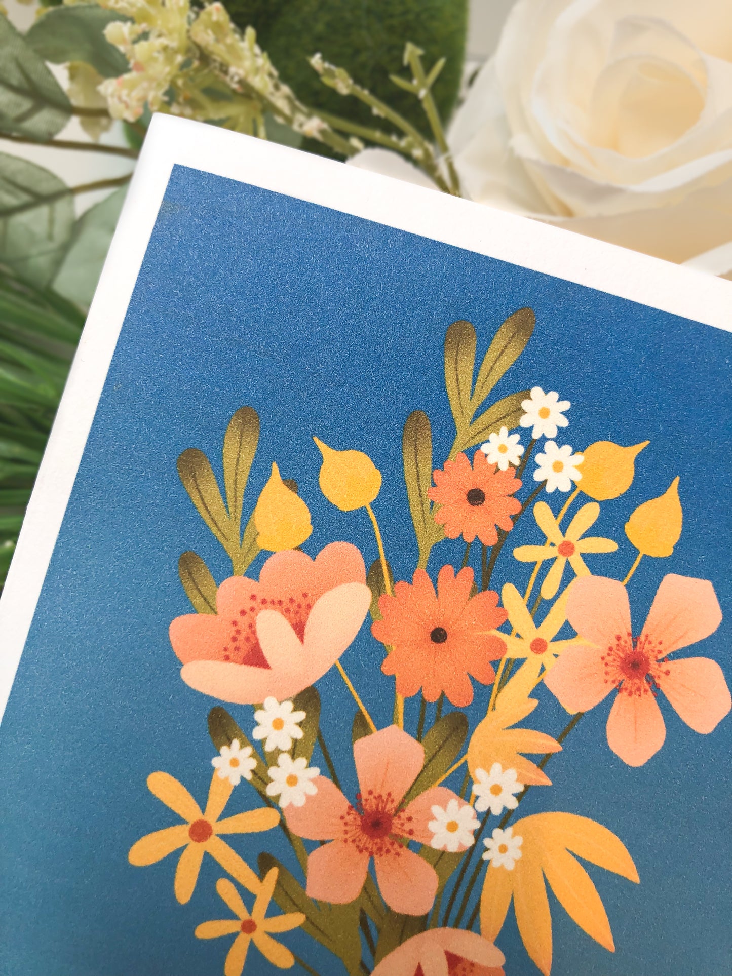 Floral Bouquet Thank You Greeting Card