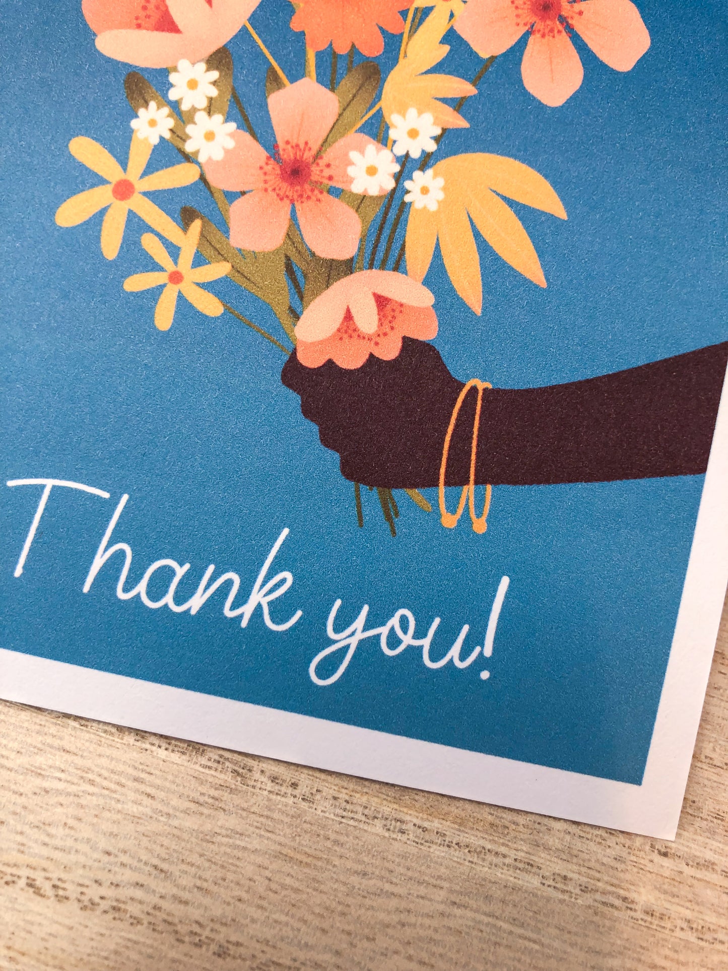 Floral Bouquet Thank You Greeting Card