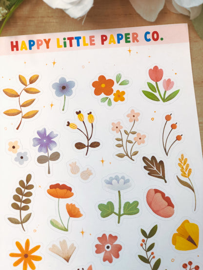 Sticker Sheet-Floral