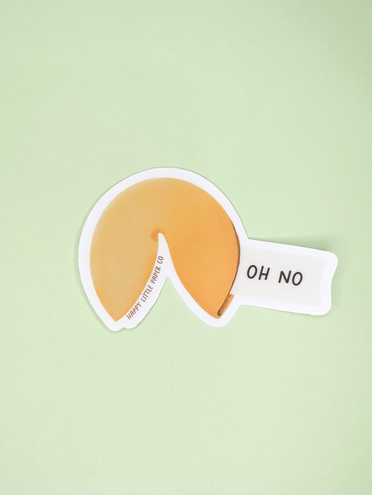 Vinyl Sticker-Oh No Fortune Cookie  (Food, Asian)
