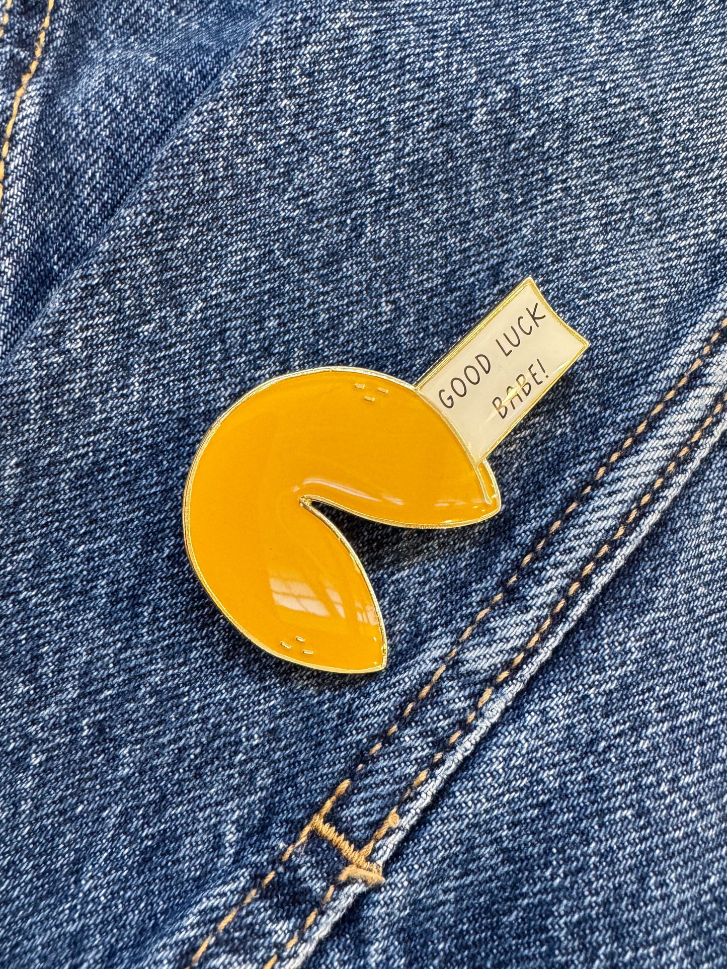 Fortune Cookie Enamel Pin