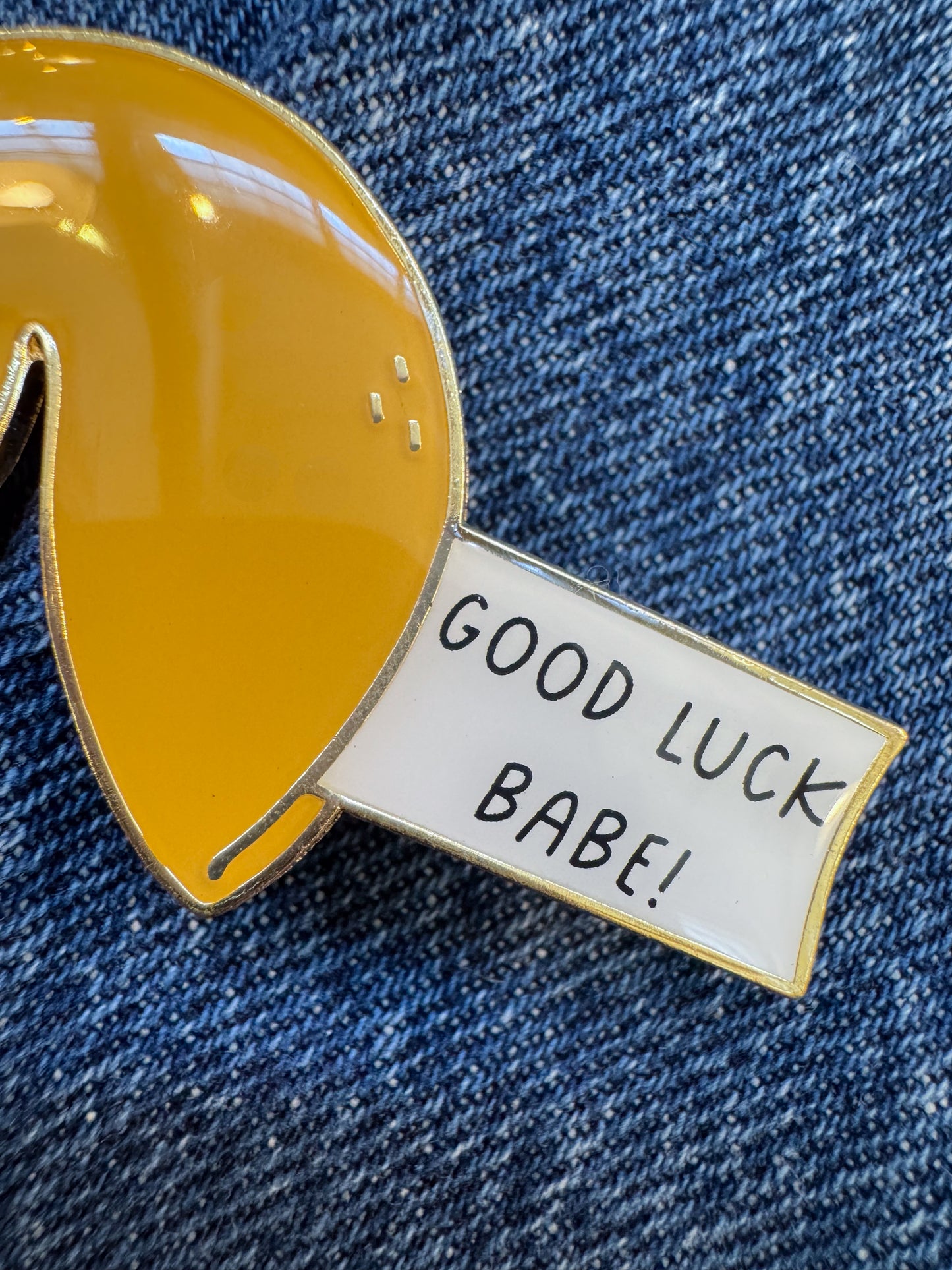Fortune Cookie Enamel Pin