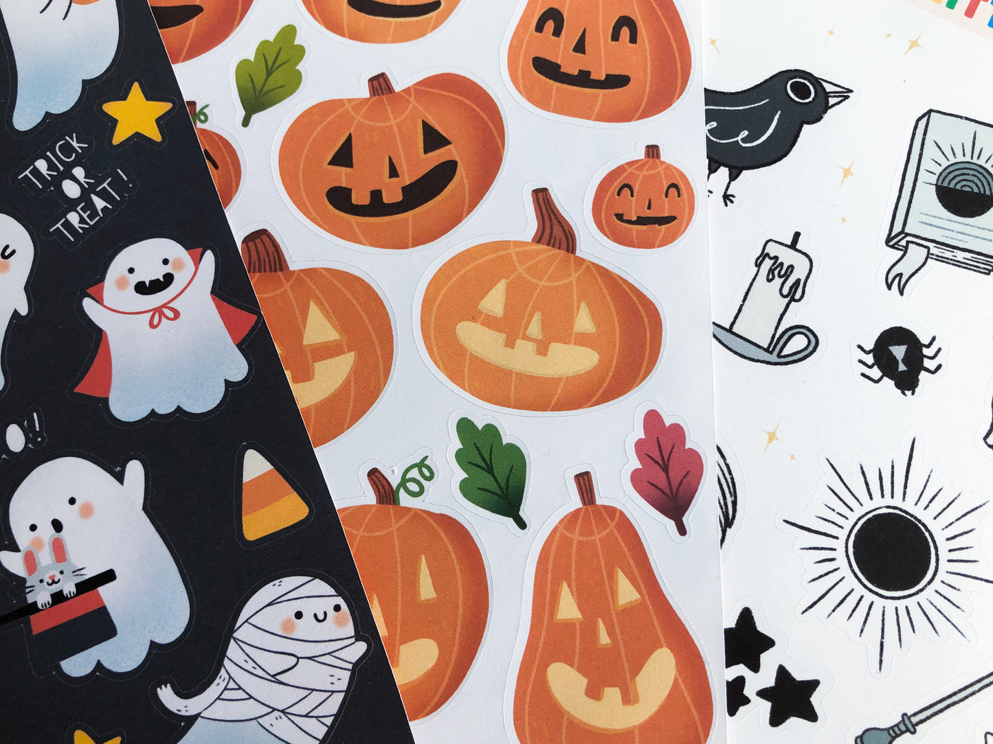 Sticker Sheet-Halloween Pumpkins