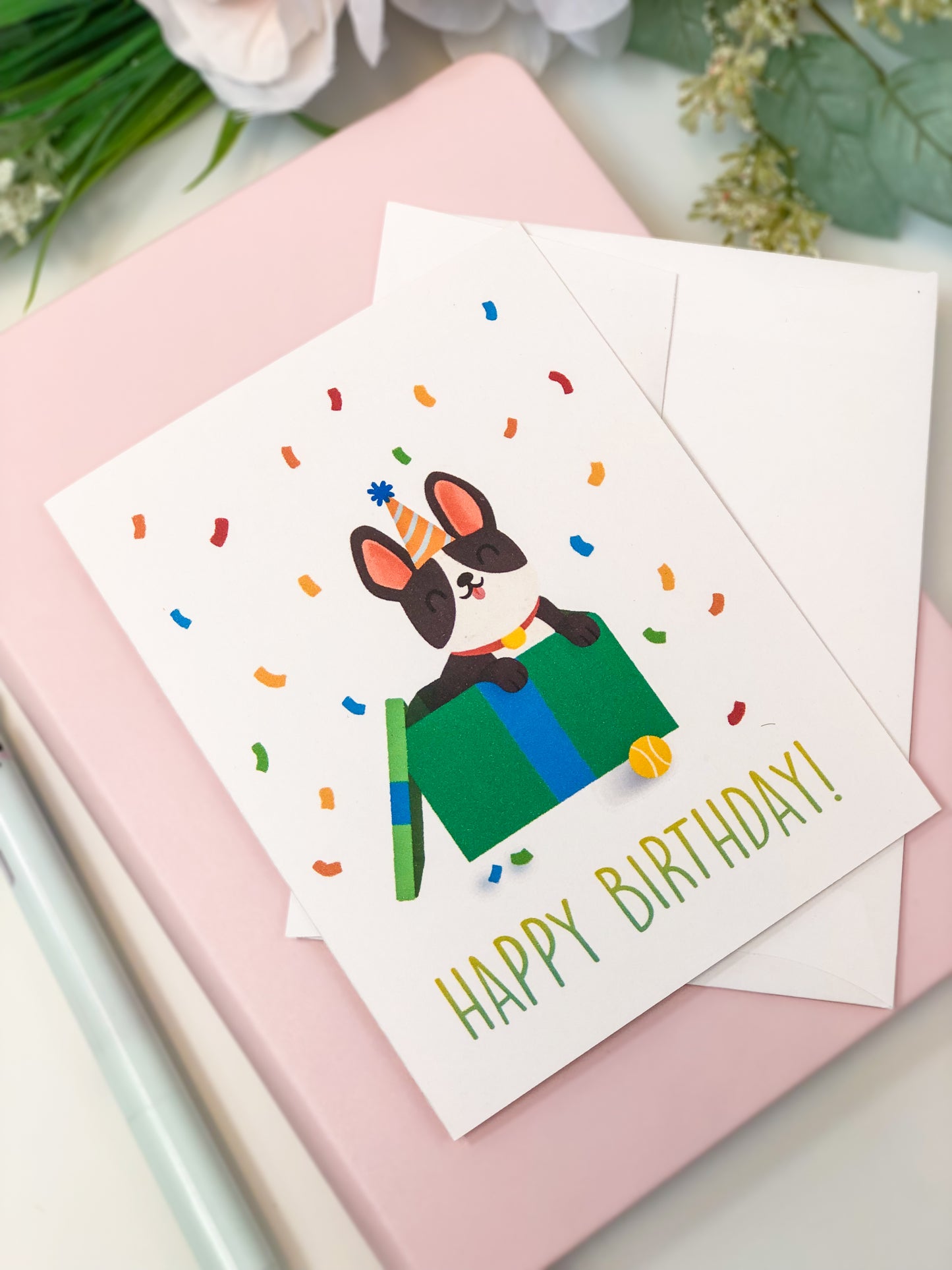 Happy Birthday Puppy Greeting Card