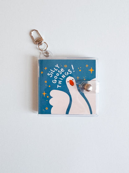 Mini Notebook Bag Charm Keychain - Silly Goose (Funny, Trending)