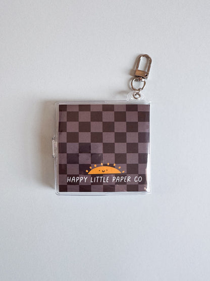 Mini Notebook Bag Charm Keychain - Emo Things (Funny, Punk, Alt)