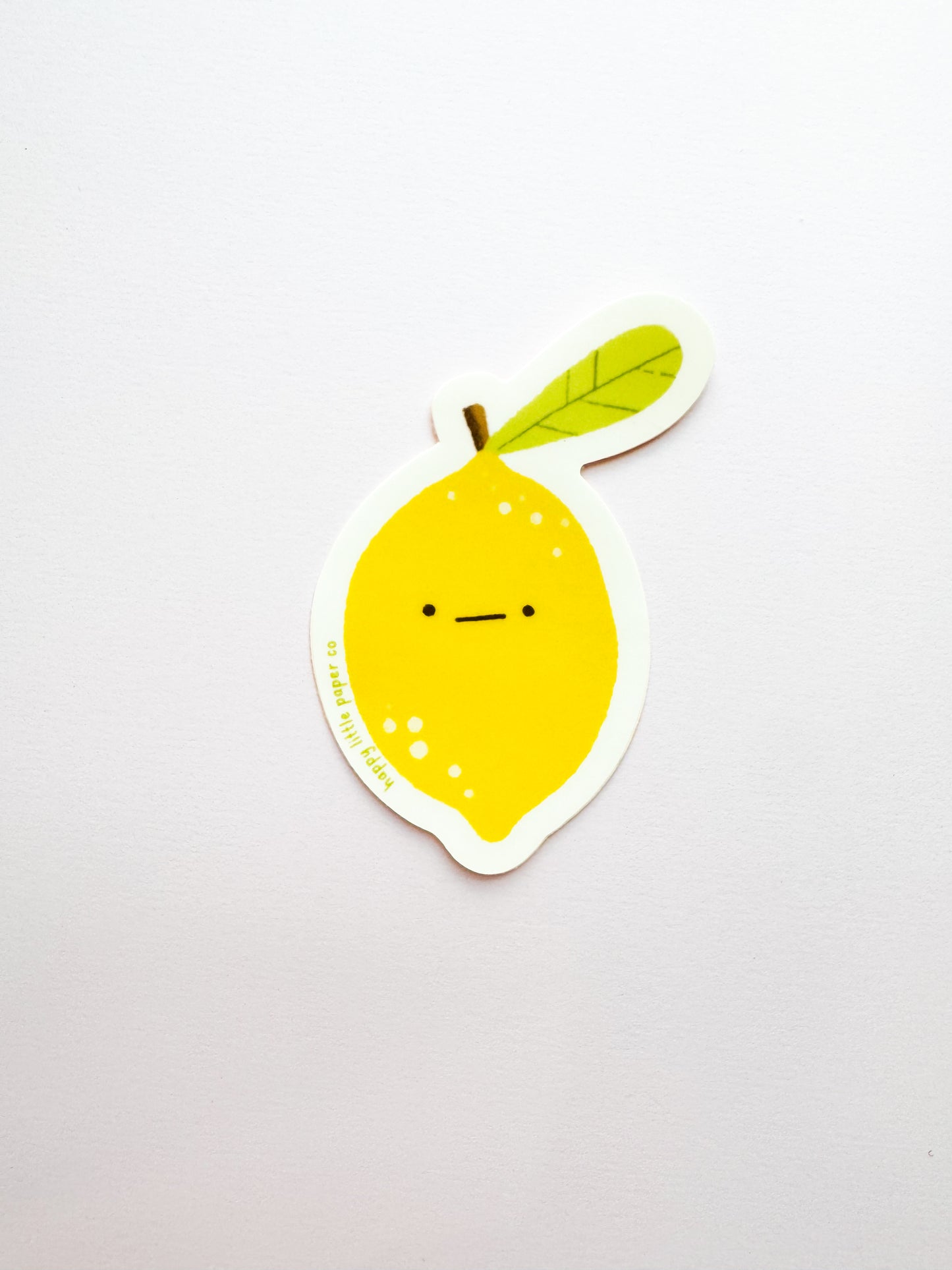 Vinyl Sticker-Sour Lemon (Food, Smiley)