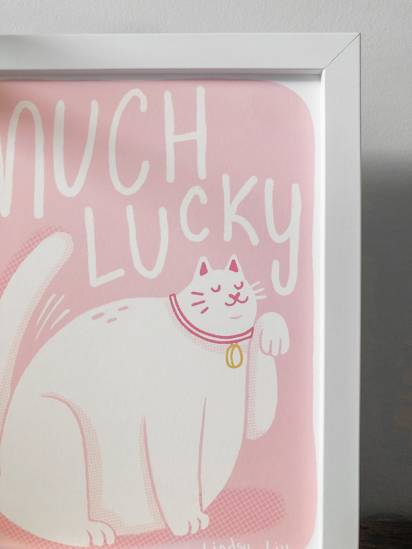 Much Lucky Cat Art Print