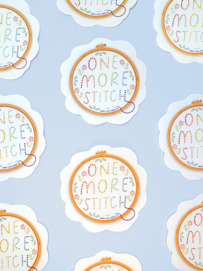 Vinyl Sticker-One More Stitch Embroidery (Craft, Hobby, Embroider)