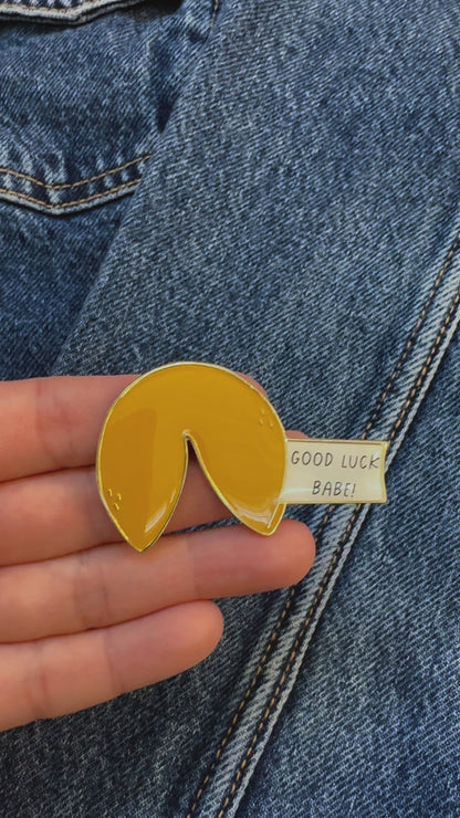 Fortune Cookie Enamel Pin