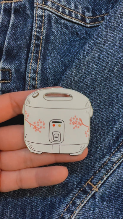 Rice Cooker Enamel Pin