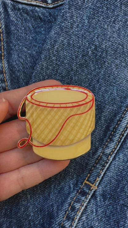 Sticky Rice Basket Enamel Pin