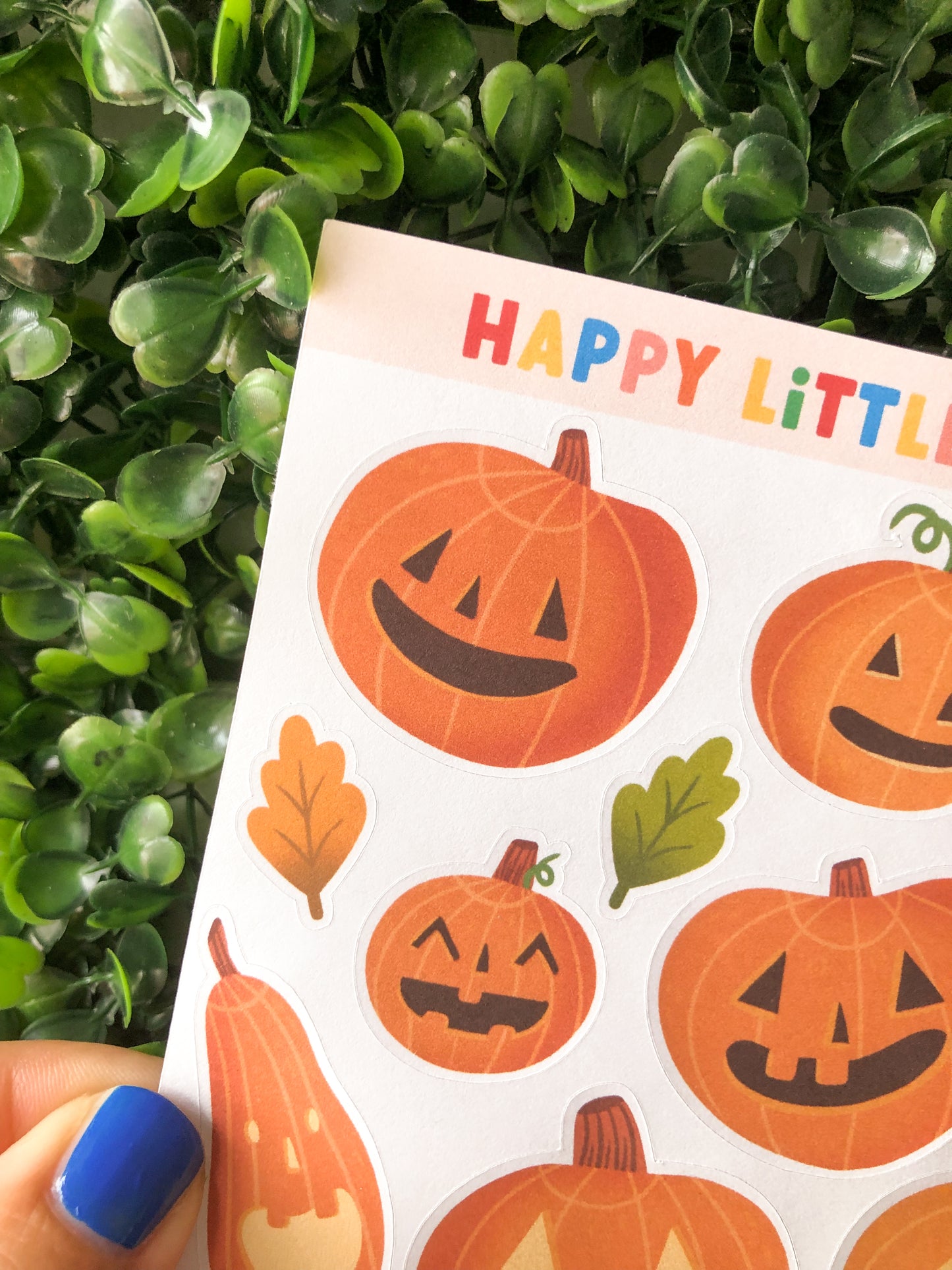 Halloween Pumpkin Sticker Sheet