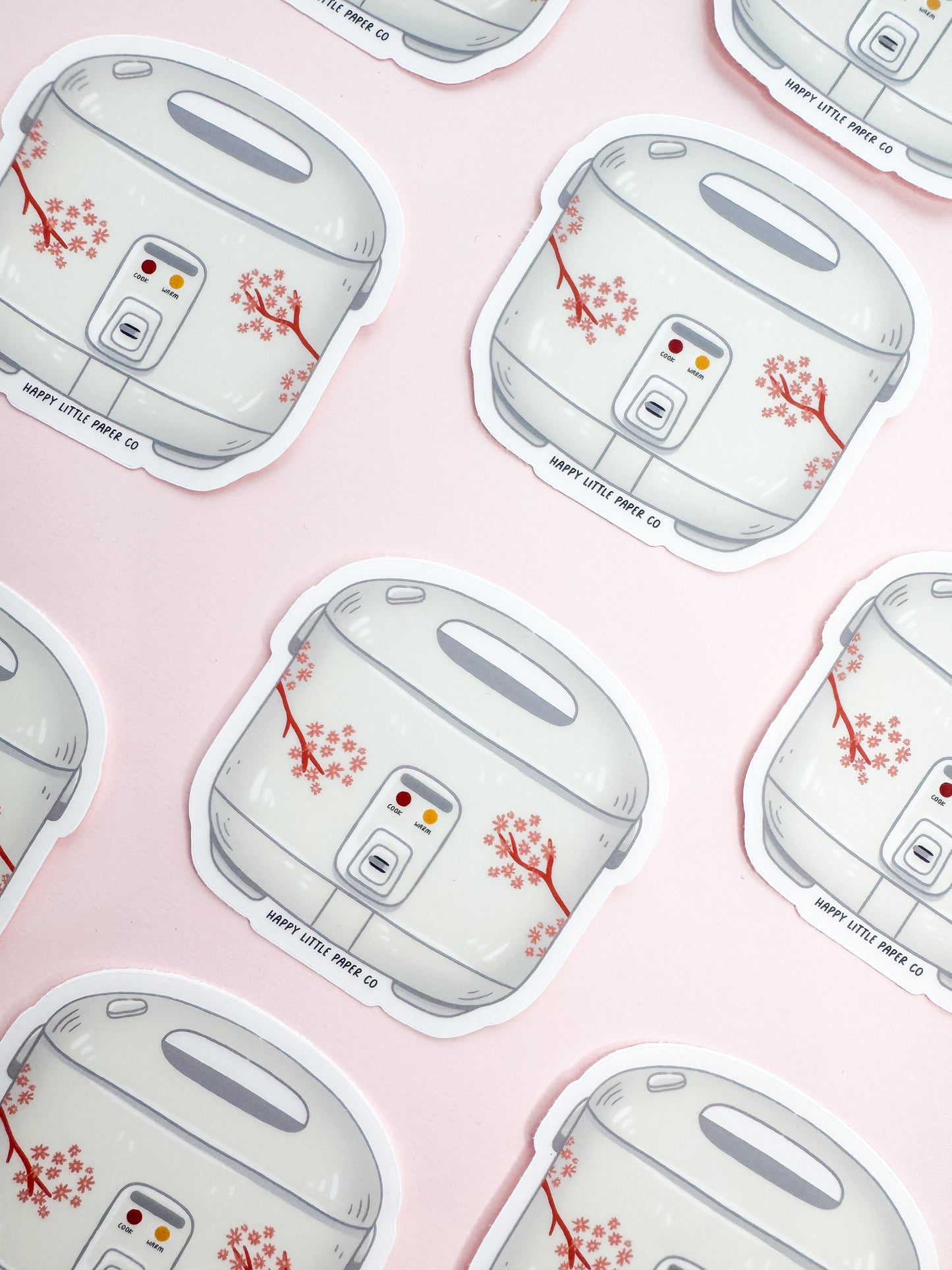 Vinyl Sticker-Rice Cooker  (Food, Asian)