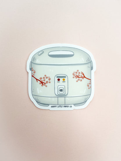 Vinyl Sticker-Rice Cooker  (Food, Asian)