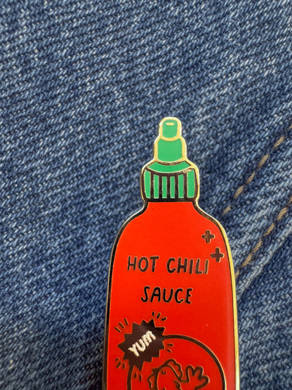 Sriracha Enamel Pin