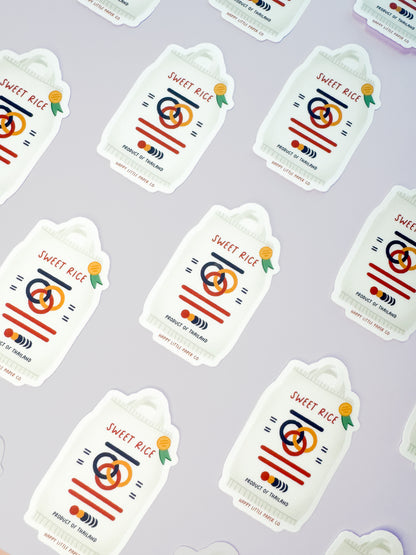Vinyl Sticker-Sweet (Sticky) Rice (Food, Asian)