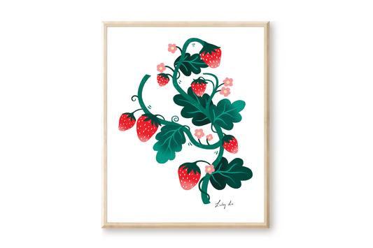 Strawberry Art Print