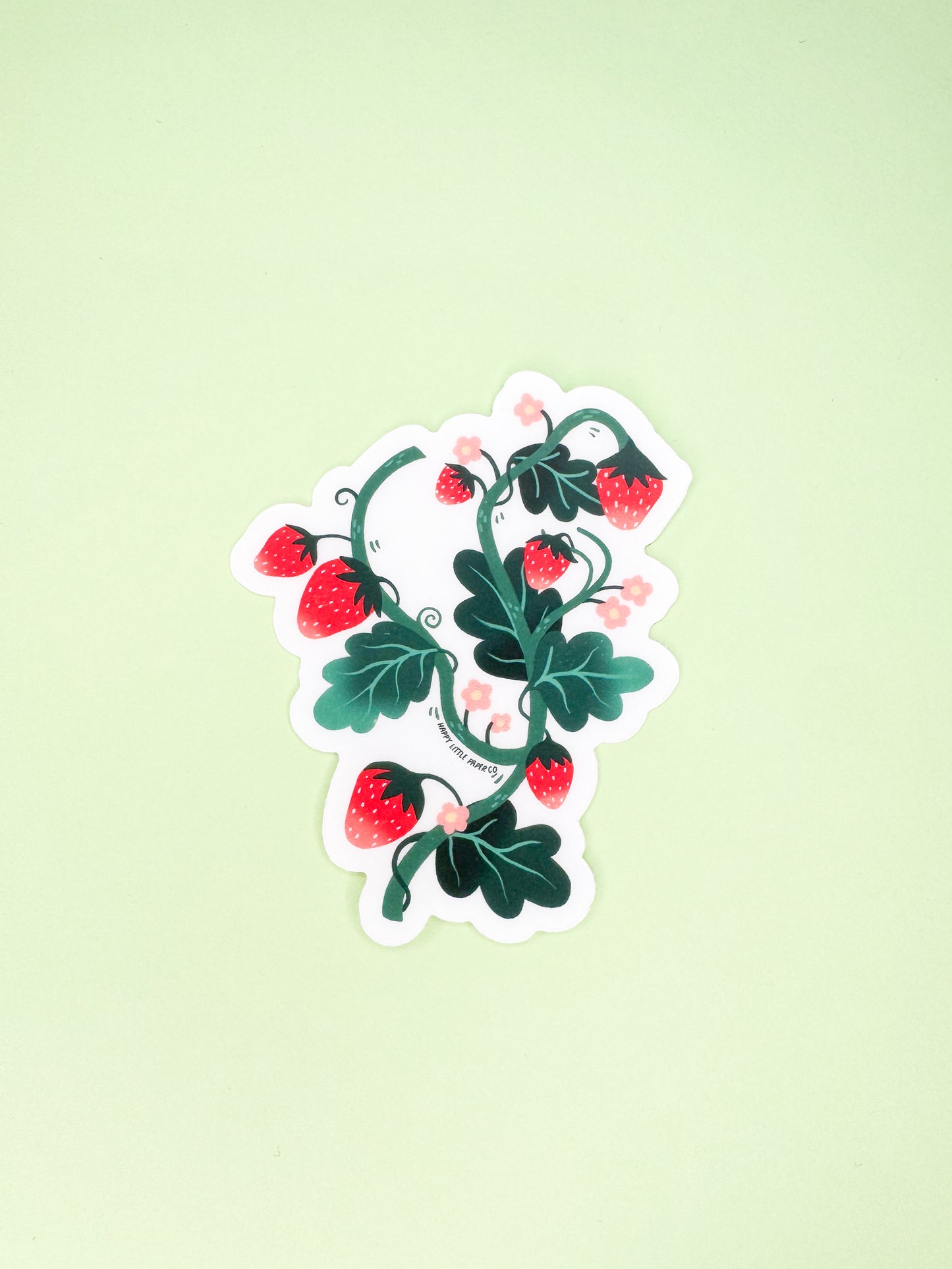 Vinyl Sticker-Strawberry (Food, Summer, Fruit)