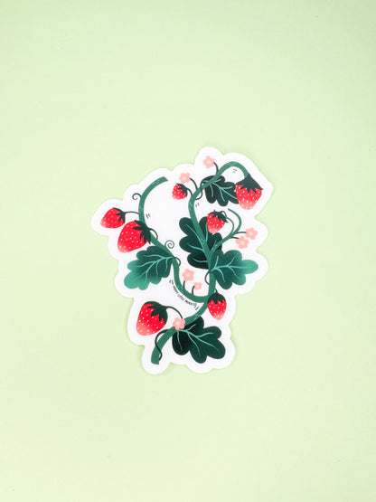 Vinyl Sticker-Strawberry (Food, Summer, Fruit)
