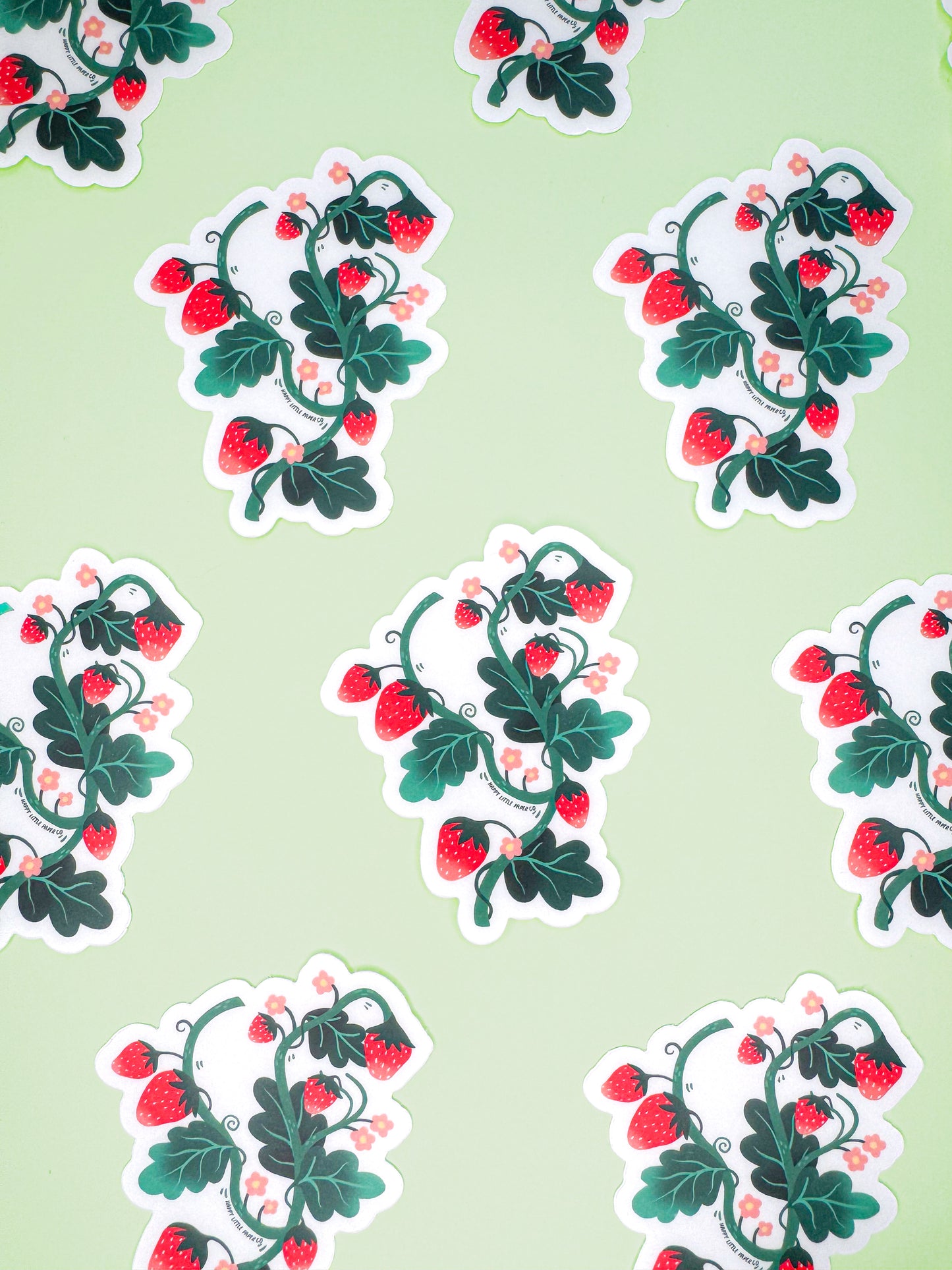 Vinyl Sticker-Strawberry (Food, Summer, Fruit)