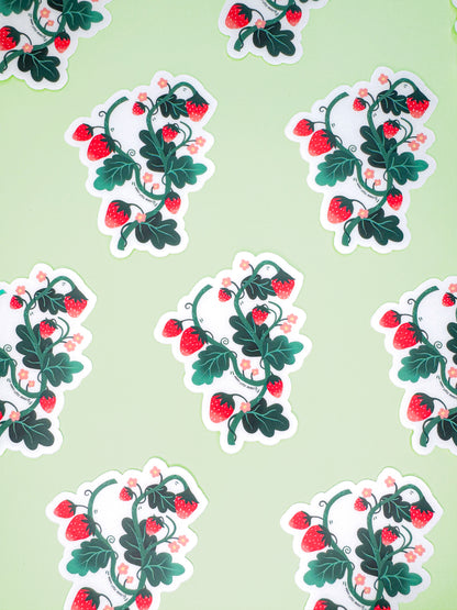 Vinyl Sticker-Strawberry (Food, Summer, Fruit)