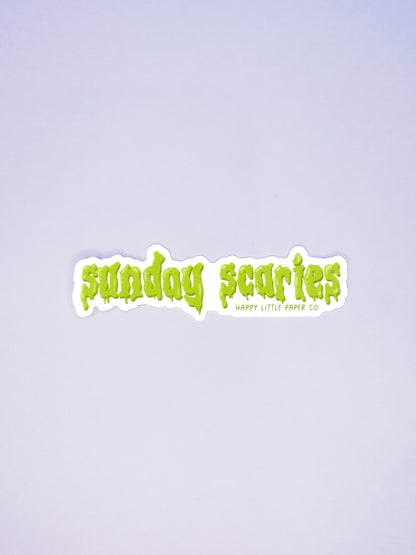 Vinyl Sticker-Sunday Scaries (Funny, Millenial, Humor)