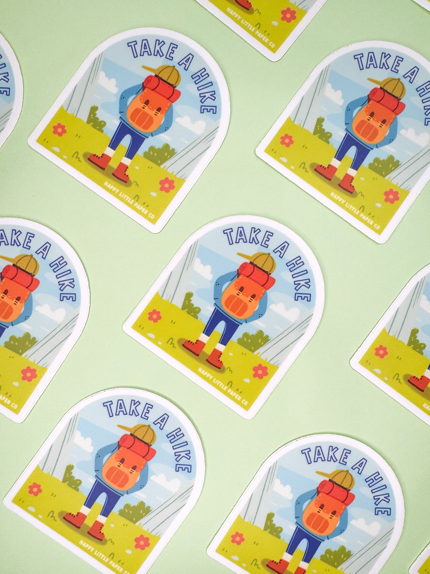 Vinyl Sticker-Take A Hike (Funny, Pun)