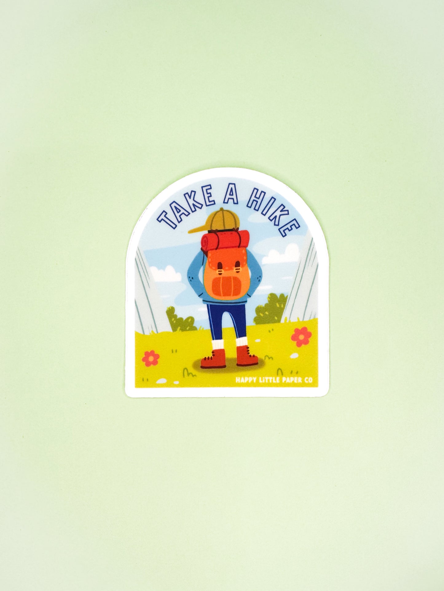 Vinyl Sticker-Take A Hike (Funny, Pun)
